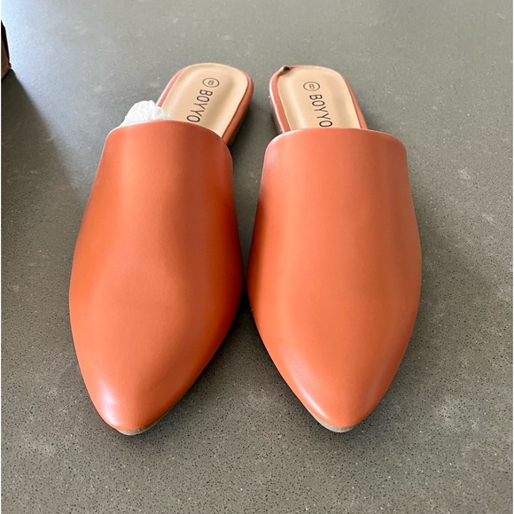 NEW in box Boyyoun Orange Mules, Size 8 - Picture 5 of 12